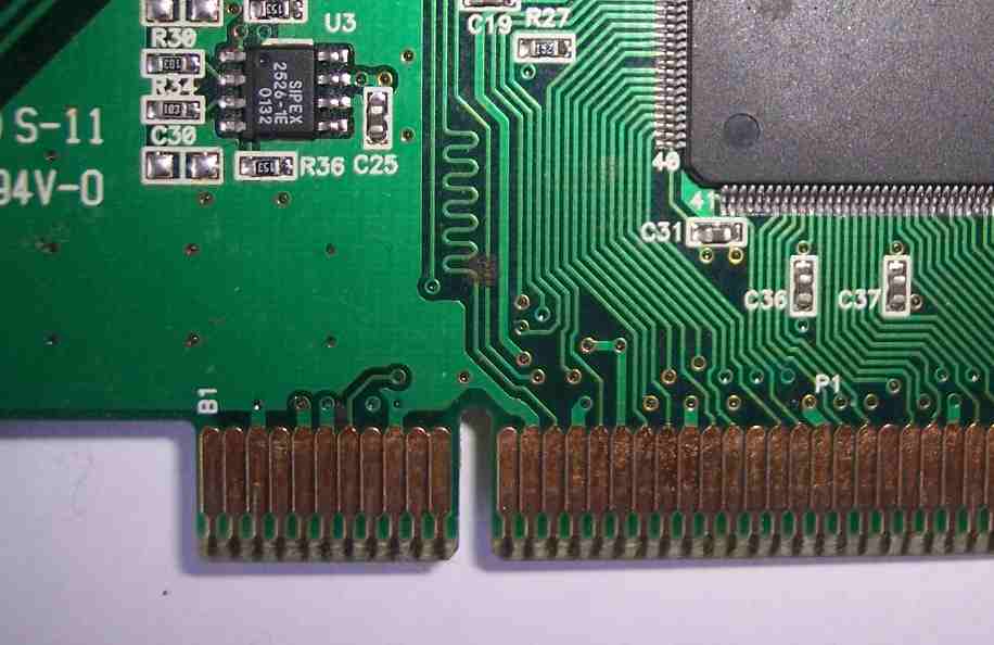 pci card slot - side b