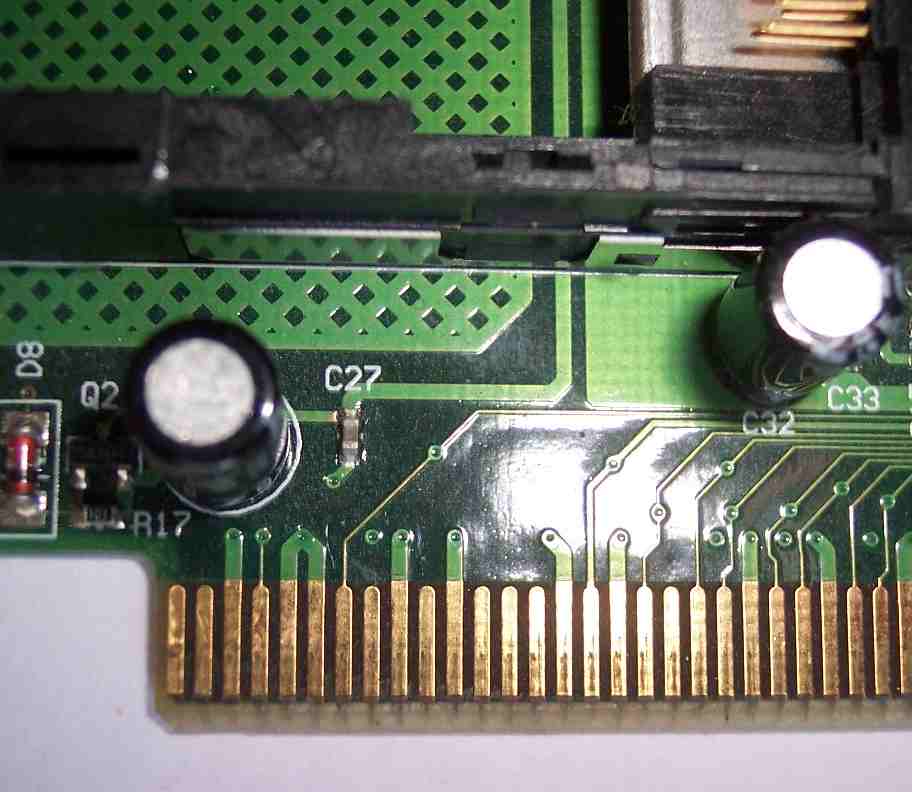 pci card slot - side b